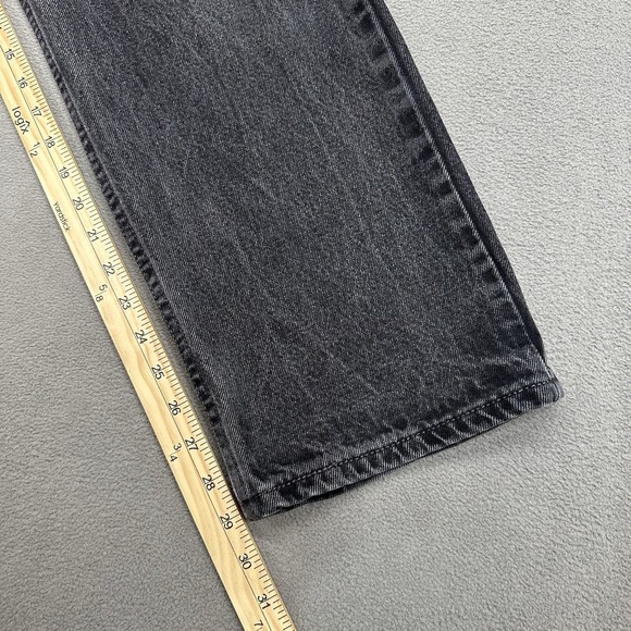 Vintage Levis 505 Regular Fit Jeans Men's‎ 36x29 Washed Black USA Made 2003 Y2K - Picture 8 of 12